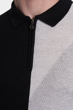 The Mercerized Cotton Polo (Black & White)
