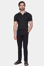 The Mercerized Cotton Polo (Crown Black)