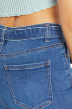Super High Rise Ribbon Straight Jeans