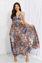 Women's Dresses Sweet Generis Full Size Piecing It Together Printed Sleeveless Dress