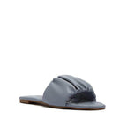 Gathered Upper Quilted Sole Sandals - VacationGrabs