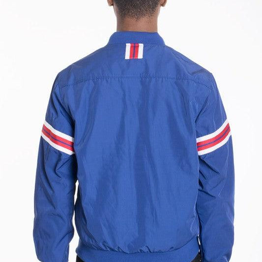 Men's Jackets Luxury Woven Taped Bomber Jacket