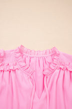 Milena Ruffle Short Sleeve PLUS Blouse