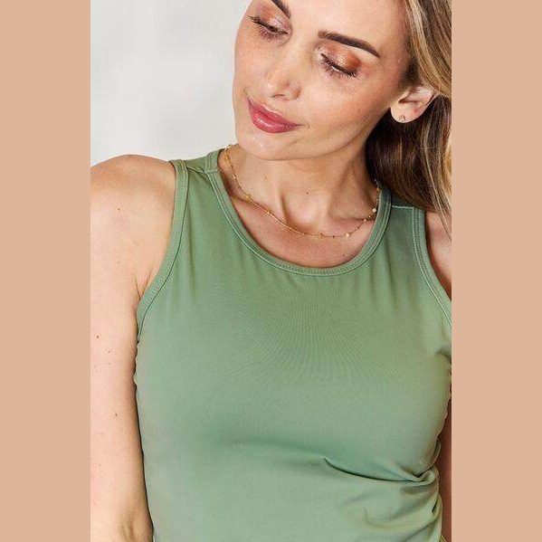 Essential Round-Neck Slim Tank - VacationGrabs