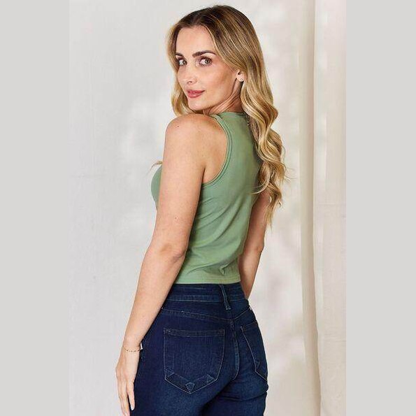 Essential Round-Neck Slim Tank - VacationGrabs