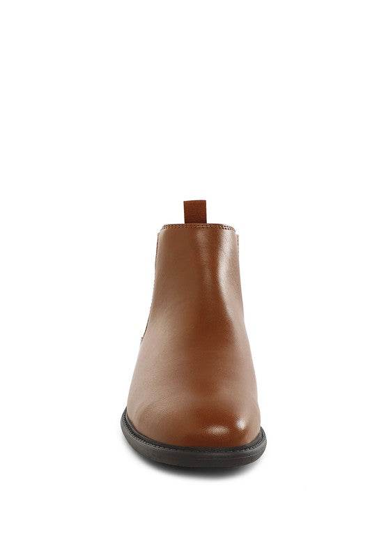 Fraser Men's Faux Leather Chelsea Boots - VacationGrabs