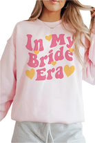 Women's Sweatshirts & HoodiesPlus Size - In My Bride Era Graphic Sweatshirt - VacationGrabs