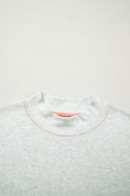 Reversible Contrast Stitching Mock Neck T-Shirt