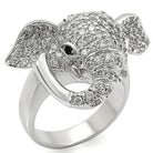 Elephant Statement Ring Top Grade Crystal Rhinestone - VacationGrabs