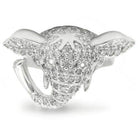 Elephant Statement Ring Top Grade Crystal Rhinestone - VacationGrabs