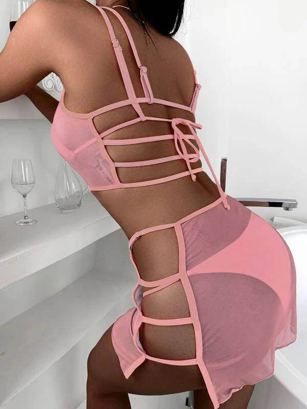 Mesh Cover Two-Piece Set - VacationGrabs