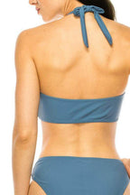 Two Piece Criss Cross Bow Tied Bikini - VacationGrabs