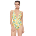 Textured Lemon Mesh One Piece - VacationGrabs