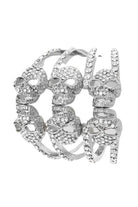 Women's Jewelry - BraceletsCrystal Skull Hinge Bangle - VacationGrabs