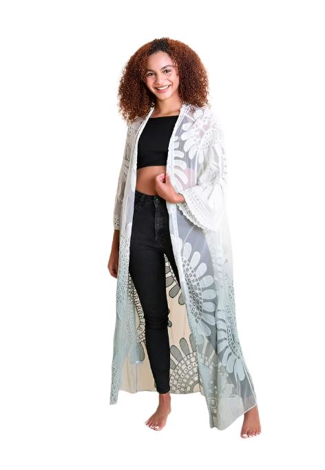 Women's Accessories Ombre Bohemian Lace Kimono