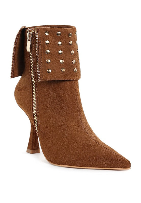 Women's Shoes - BootsPiccini Stud Embellished Foldover Boots - VacationGrabs