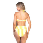 Stripped Bandeau Bikini Set - VacationGrabs