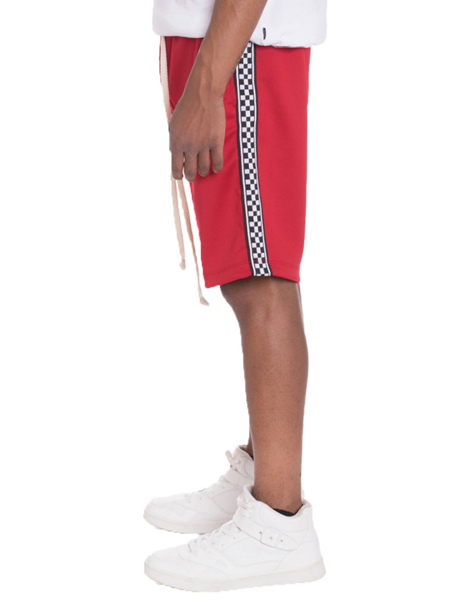 Checkered Stripe Vacation Shorts – Elastic Waist