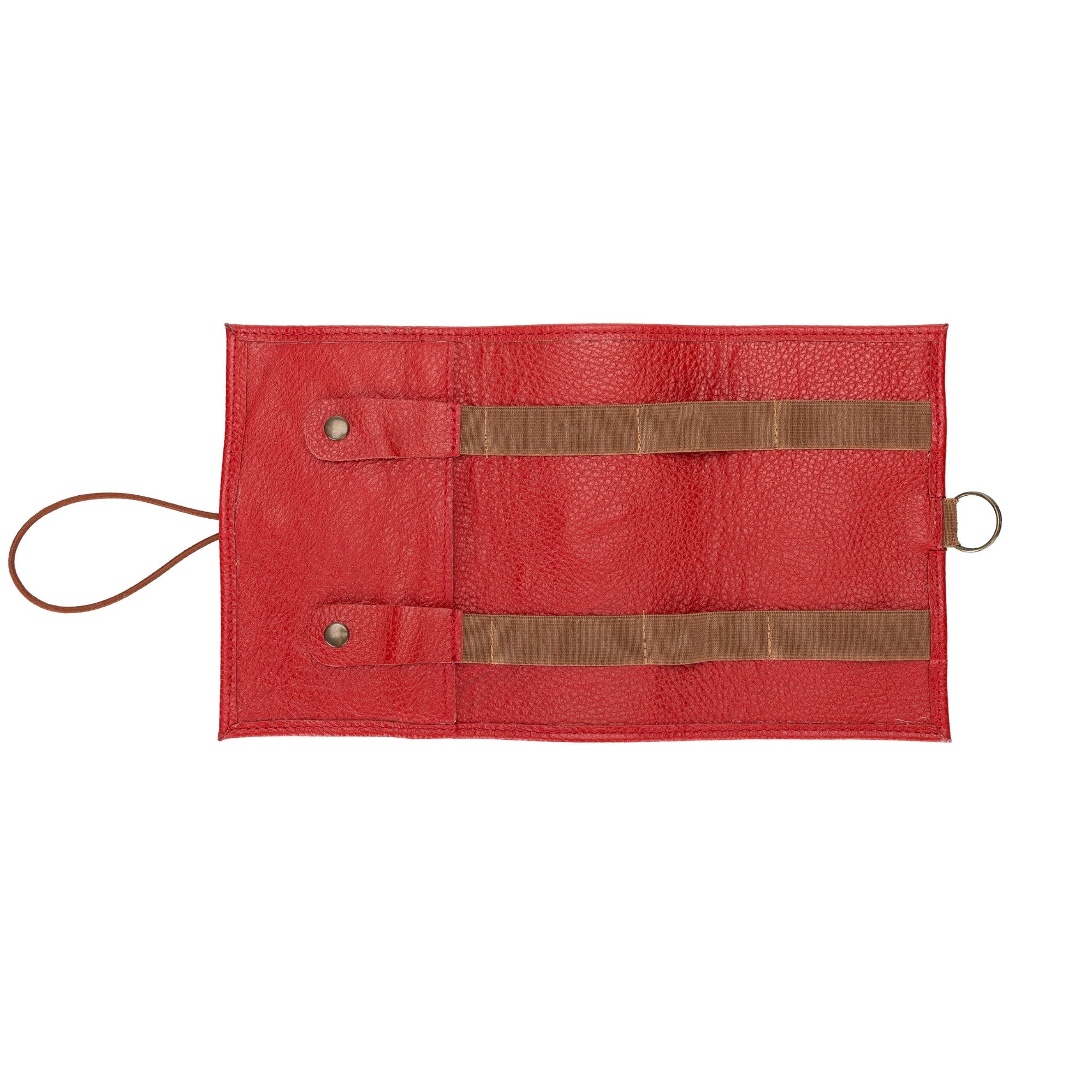 Premium Leather Cable Organizer Travel Pouch