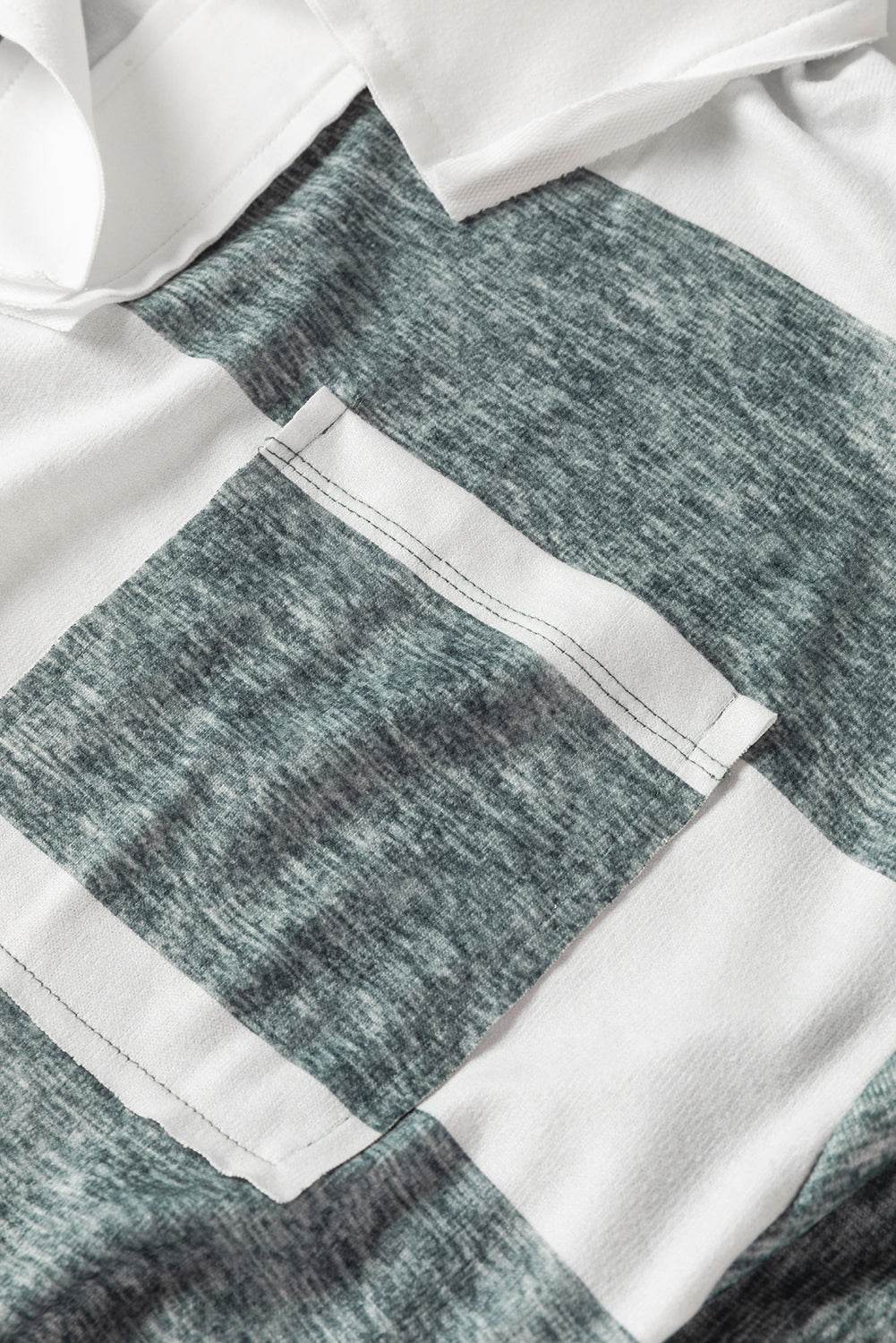 Stripe Oversized Collared Long Sleeve Top - VacationGrabs