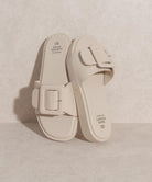 Women's Shoes - Sandals Single Buckle Slide Sandals