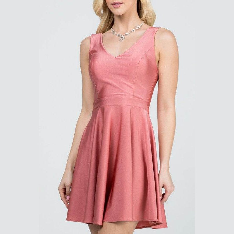 Sleeveless Dalia Fit and Flared Tricot Dress - VacationGrabs