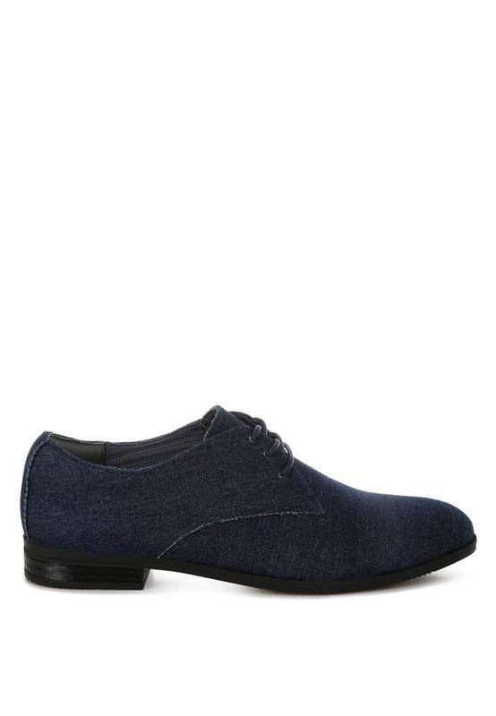 Zapier Men's Denim Oxford Shoes - VacationGrabs
