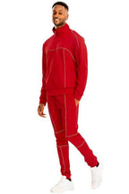 Mens Track Sets with Reflective Piping - VacationGrabs