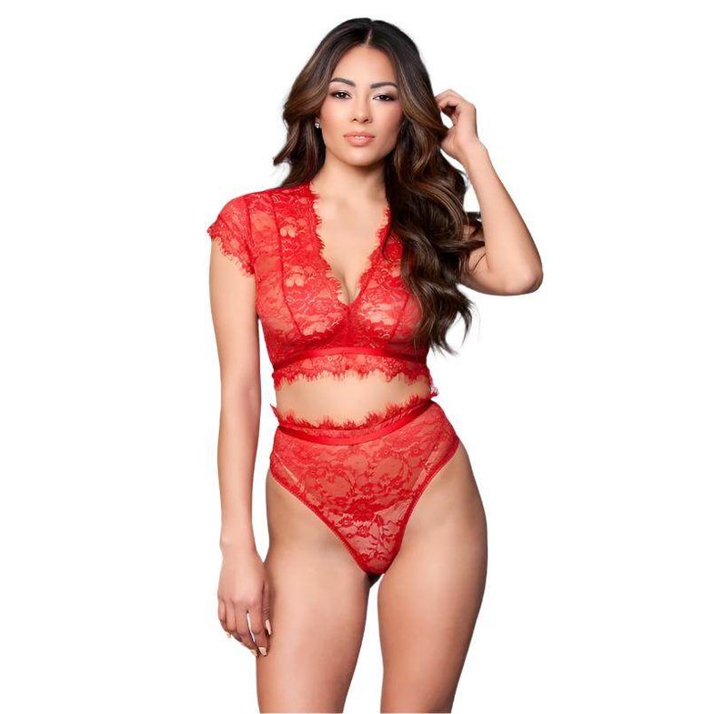 Romantic Lace Kayla Two-Piece Set - VacationGrabs