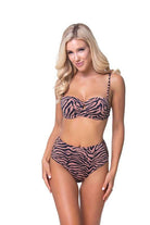 Zebra Print Underwire Bikini Set - VacationGrabs
