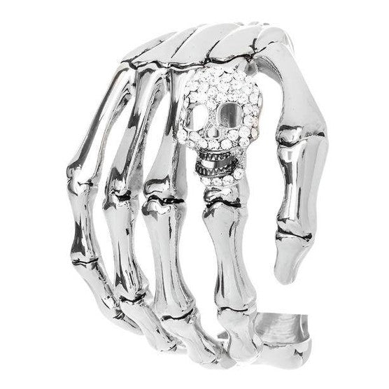 Skeleton hand Skull Bangle - VacationGrabs