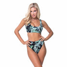 Ribbed Elastic Band Bikini Set - VacationGrabs