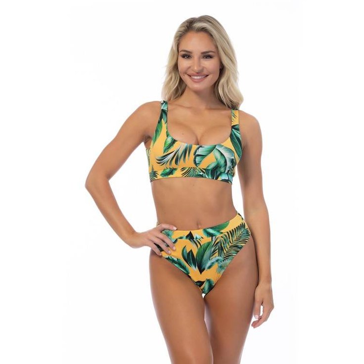Ribbed Elastic Band Bikini Set - VacationGrabs