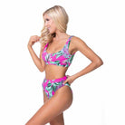 Ribbed Elastic Band Bikini Set - VacationGrabs