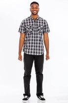 Mens Checkered Button Down Shirt - VacationGrabs