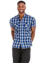 Mens Checkered Button Down Shirt - VacationGrabs