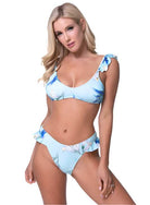Floral Ruffled Bikini Set - VacationGrabs