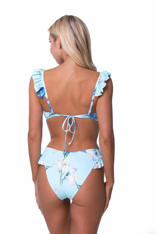 Floral Ruffled Bikini Set - VacationGrabs