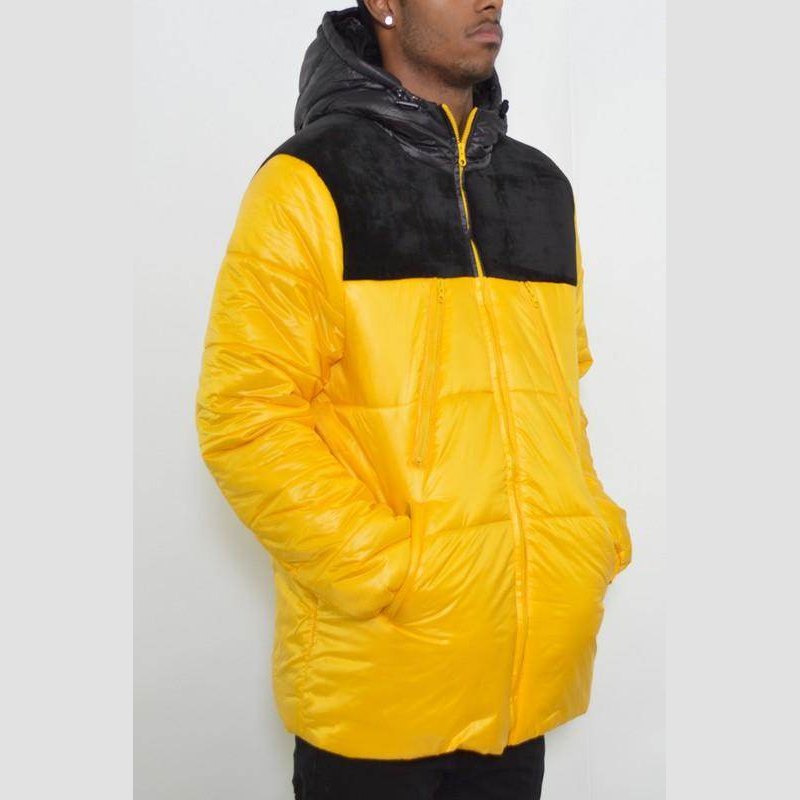 Mens Padded Buffle Puffer Jacket - VacationGrabs