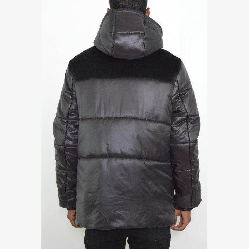 Mens Padded Buffle Puffer Jacket - VacationGrabs