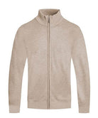 Mens High Neck Solid Full Zip Sweaters - VacationGrabs