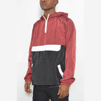 Color Block Jacket Pullover Windbreaker - VacationGrabs