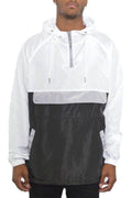 Color Block Anorak Jacket Pullover Windbreaker - VacationGrabs