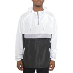 Color Block Jacket Pullover Windbreaker - VacationGrabs