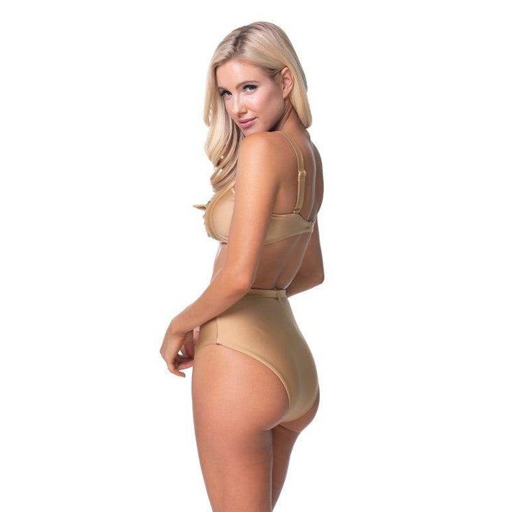 Gold High Waist Bikini Set - VacationGrabs