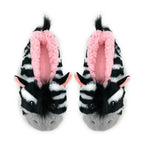 ZZ Zebra - Women's Fluffy Animal House Slippers - VacationGrabs