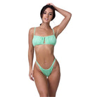 Solid Cute Bandeau Bikini Set - VacationGrabs