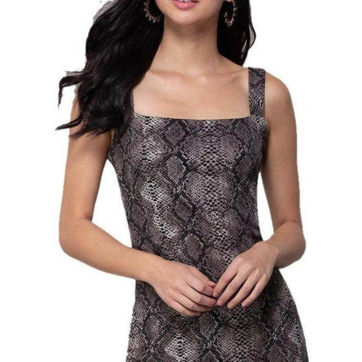 Juniors Snakeskin Dress - VacationGrabs