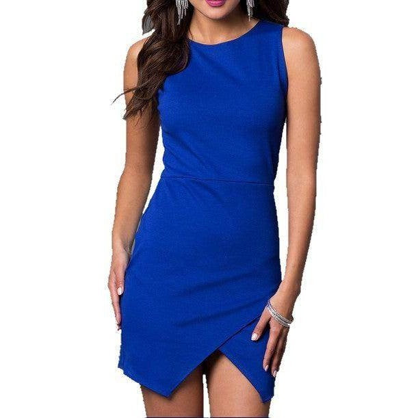 Juniors Envelope Slip Bottom Dress - VacationGrabs