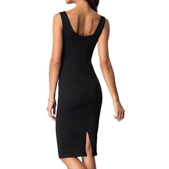 Knee-Length Scoop-Neck Tank Party Dress - VacationGrabs